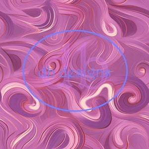 Fioletowy papier do robótek ręcznych Swirls Seamless Pattern, papier cyfrowy, bezszwowy wzór, papier cyfrowy