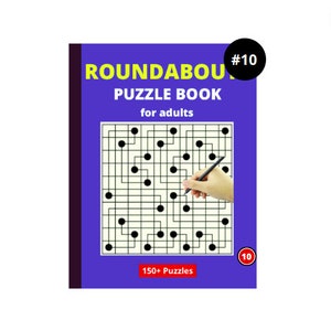 Livro de quebra-cabeças de rotatórias para adultos, idosos e idosos, letras grandes, mais de 150 quebra-cabeças, Xtra Marupeke, Sikaku, tendas, preencha o nº 10