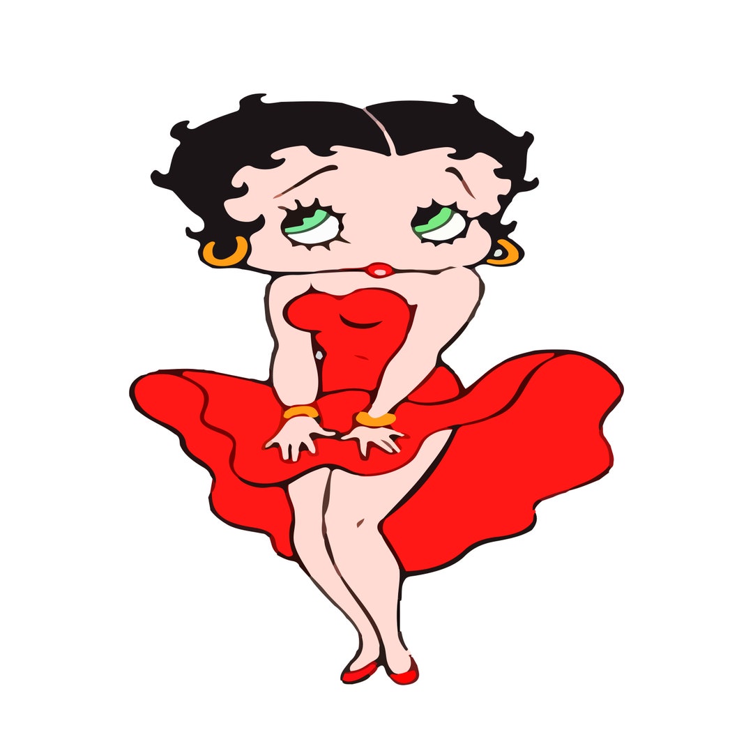 Betty Boop Svg Png Layered by Color Betty Boop Png Instant - Etsy