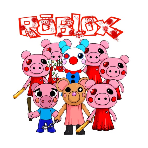 Piggy Bosses Svg, Piggy Roblox Svg, Piggy Svg, Piggy Horror Roblox Svg,  Roblox Game Svg, Piggy Halloween Svg