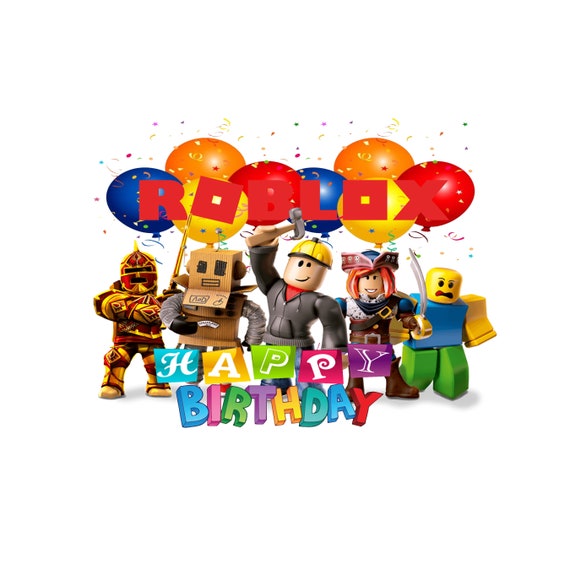 Roblox happy birthday png svg for girls and boys unisex -  Portugal