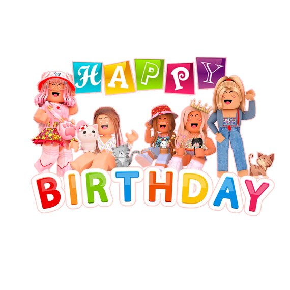 Roblox 2023 Svg Png Roblox Happy Birthday New Design Svg Png 