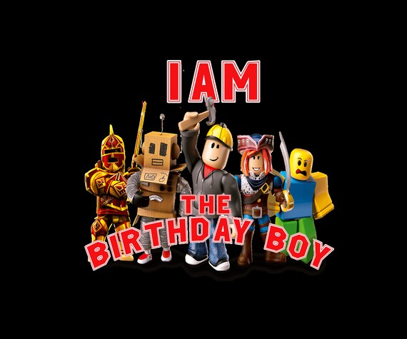 Roblox boy Theme Birthday Shirt – Design Sisters and Blanks