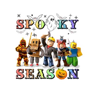 Roblox Happy Halloween Kids T-shirt / Gamers t-shirt / personalised gift /  pumpkin / spooky