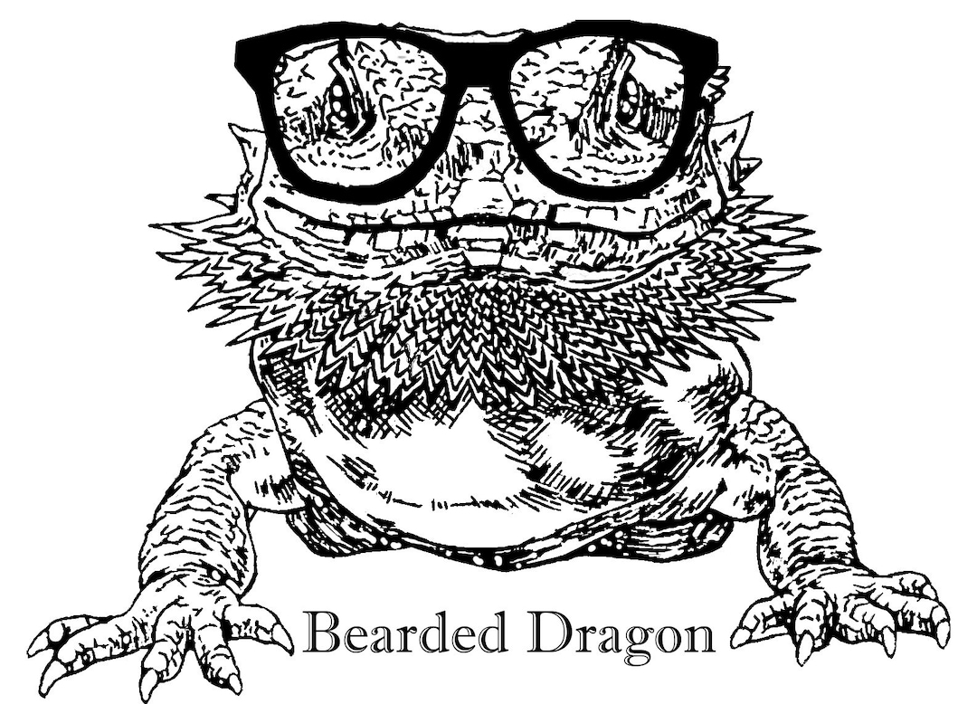 Bearded Dragon Svg Png Bundle bearded Dragon 4 Design Instant - Etsy
