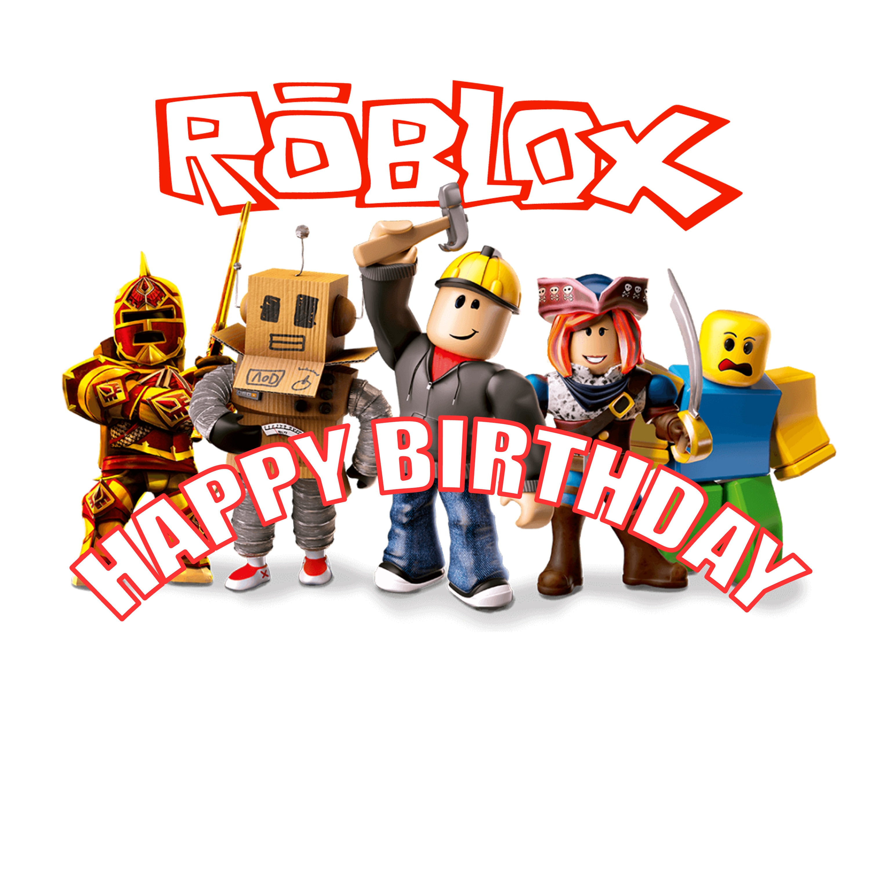 Roblox happy birthday svg png , led and white texts , you can check  otherstyle i have more than 4 style of roblox svg png files for prints