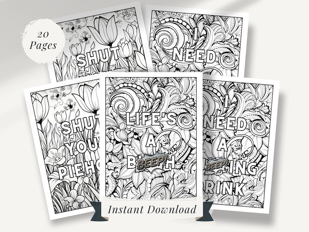 Cuss Word Coloring Pages Volume 1