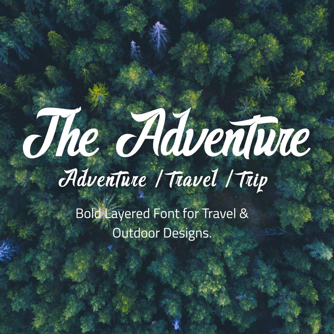 Adventure Font: Bold Layered Retro Font for Cricut & Canva (digital ...