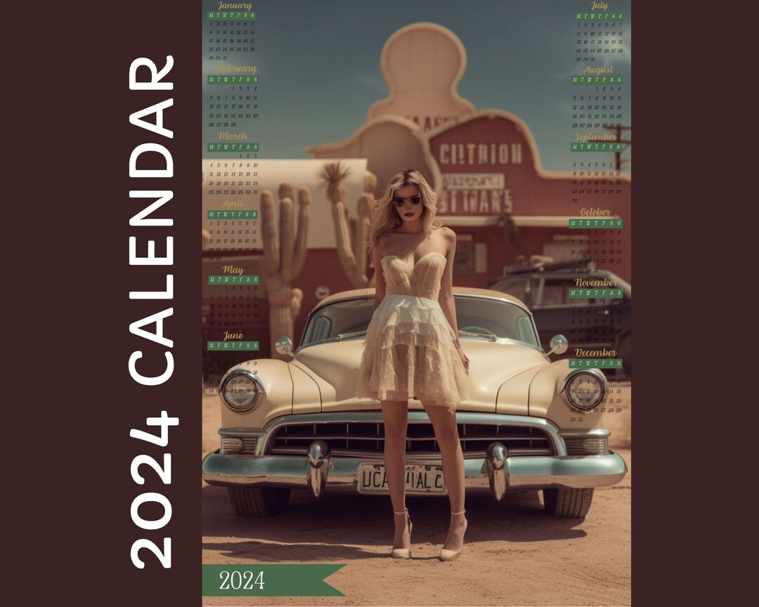 Download 2024 Yearly Calendar AI Printable With Stunning Image of