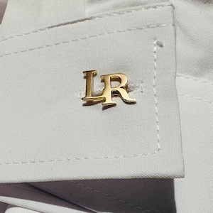 Gemelos iniciales personalizados, gemelos con nombre de plata, gemelos de boda para padrinos de boda, regalo para padrinos de boda, regalo de cumpleaños, regalo de aniversario