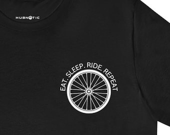 Eat Sleep Ride Repeat T-Shirt, Cycling Dad Gift