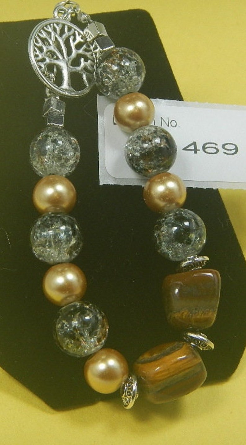 Tiger Eye Gemstone-Energy Jewelry-Bracelet-Facilitate-pleasant image 1