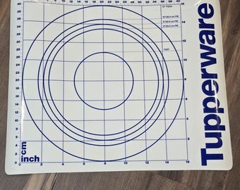 Tapete Tupperware para extender masa de tarta, pizza y galletas, color azul.