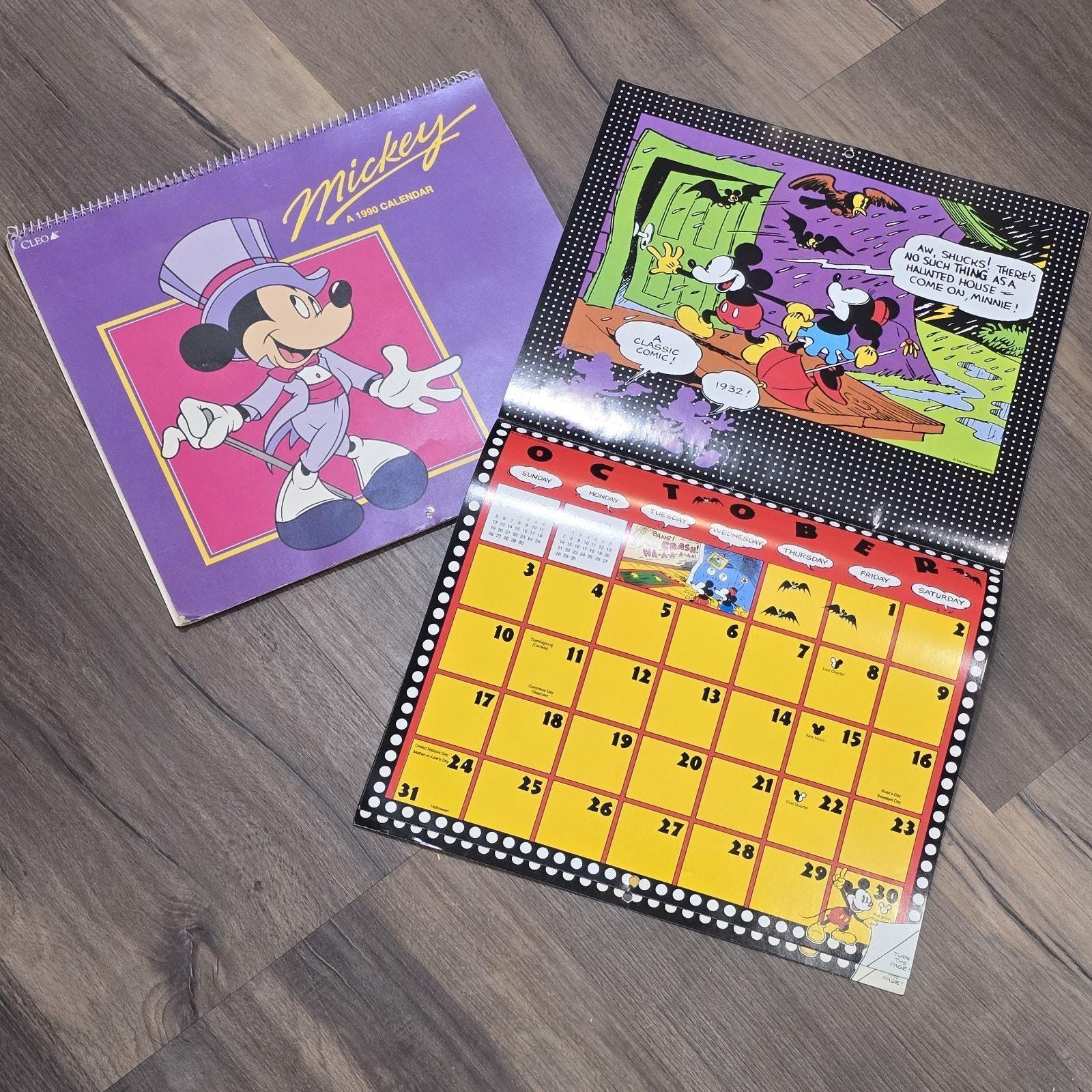 Calendar 1990 - Etsy Norway