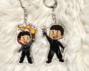 Clancy and Torchbearer Twenty One Pilots Keychains, Tyler Joseph Josh Dun keychains