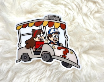 Mystery Twins Gravity Falls Dipper and Mabel Sticker