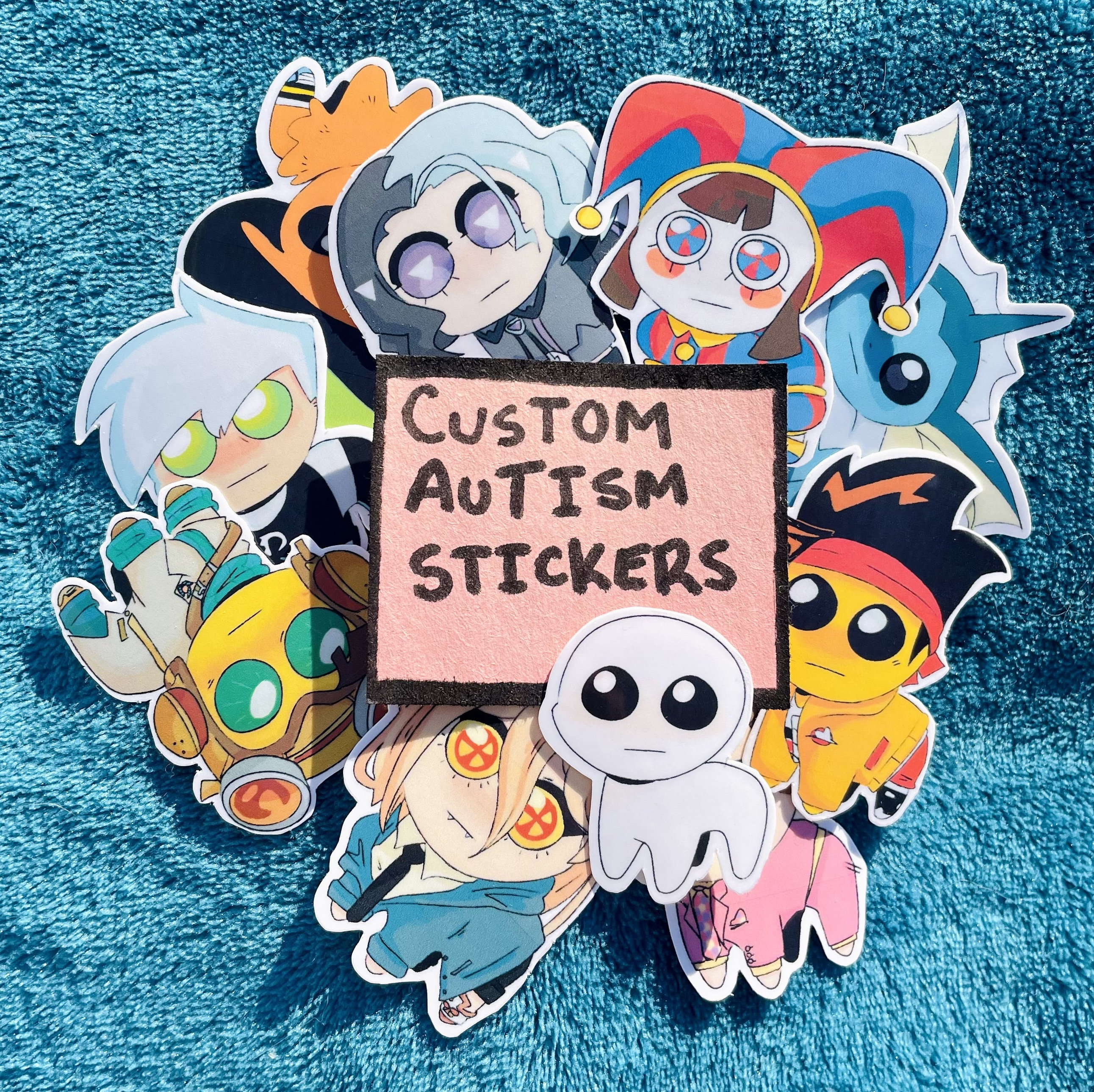 Tbh Creature Autism Creature 5PCS Stickers for Wall Laptop Anime Bumper Kid  Living Room Decor Cute Room Art Car Funny Stickers