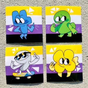 BFB Alegbralien Non Binary Stickers