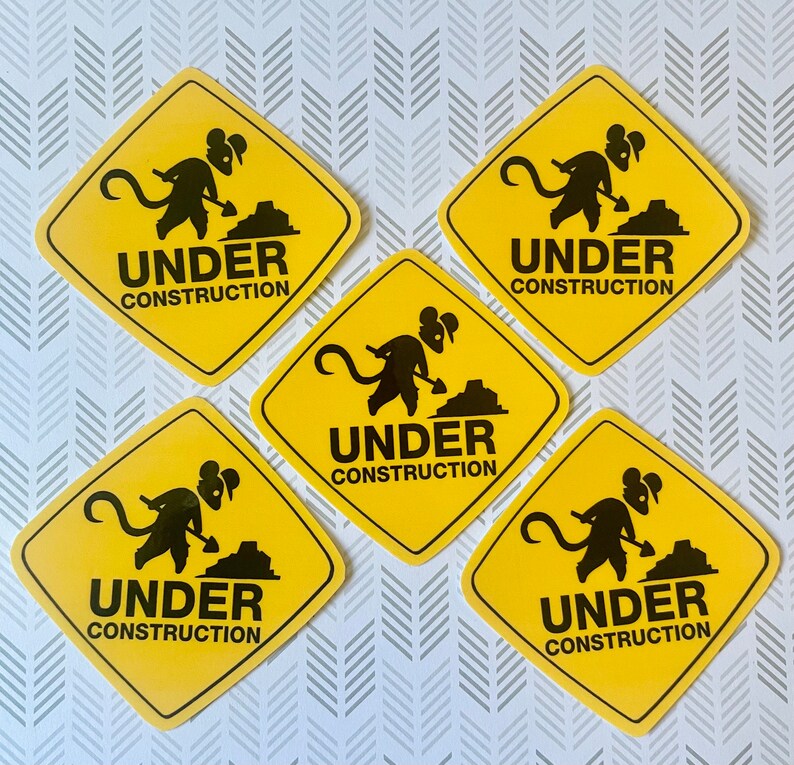 Under Construction Gerbil / Rodent Sign - Etsy