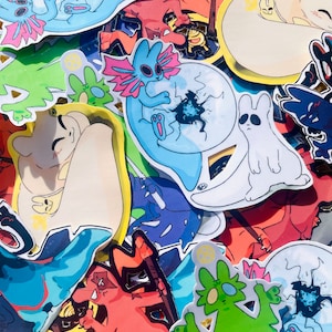 Rain World Slugcat Pairing Stickers