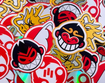 Monkie Kid Symbol Stickers