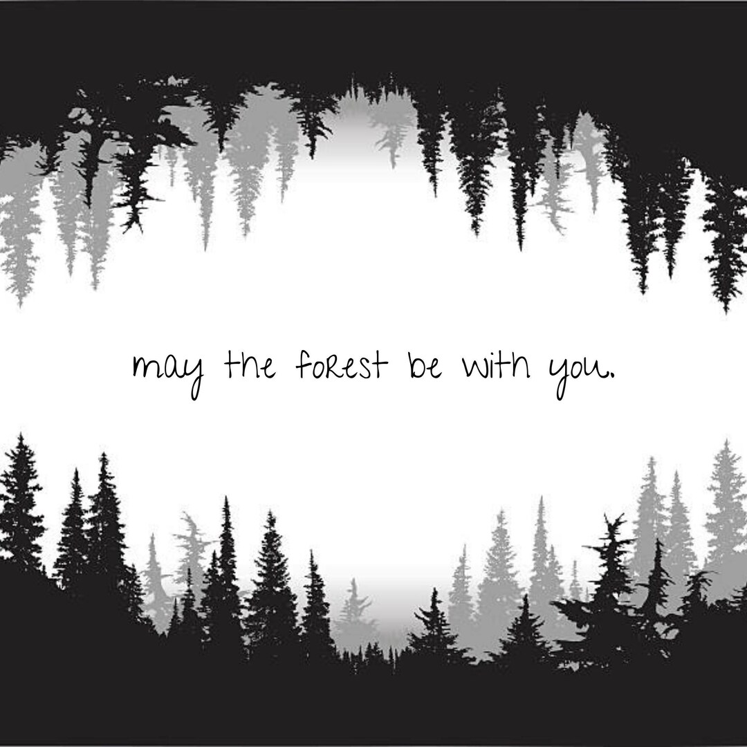 May the Forest Be With You. Digital Print - Etsy