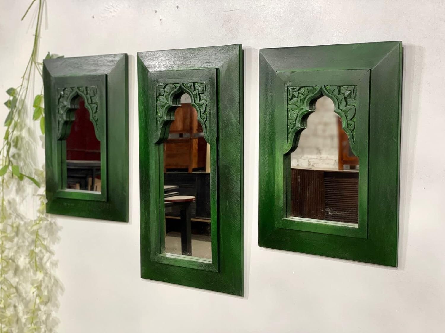 Wooden Jharokha Decorative Wall Decor Mirror Frame Vintage Etsy