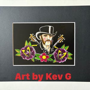 Lemmy Kilmister Motorhead Fan Art - Art Print by Kev G