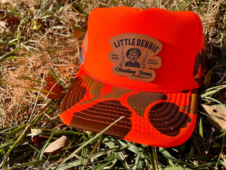 Camo Little Debbie Hunting Team Rifle Patch Hat Etsy