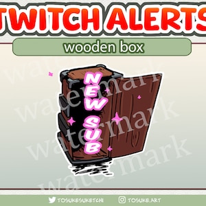 Novo sub animado Twitch Alert Demon girl Box Obrigado anime mangá streamer gif webm