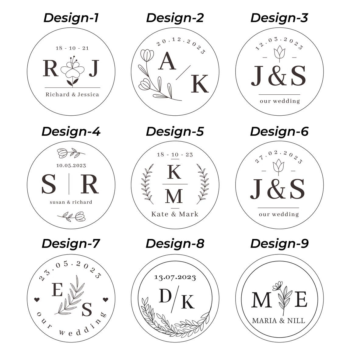 Custom Clear Round Stickers , Personalized Circle Labels, Customized