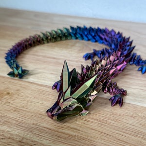 Drago di cristallo stampato in 3D