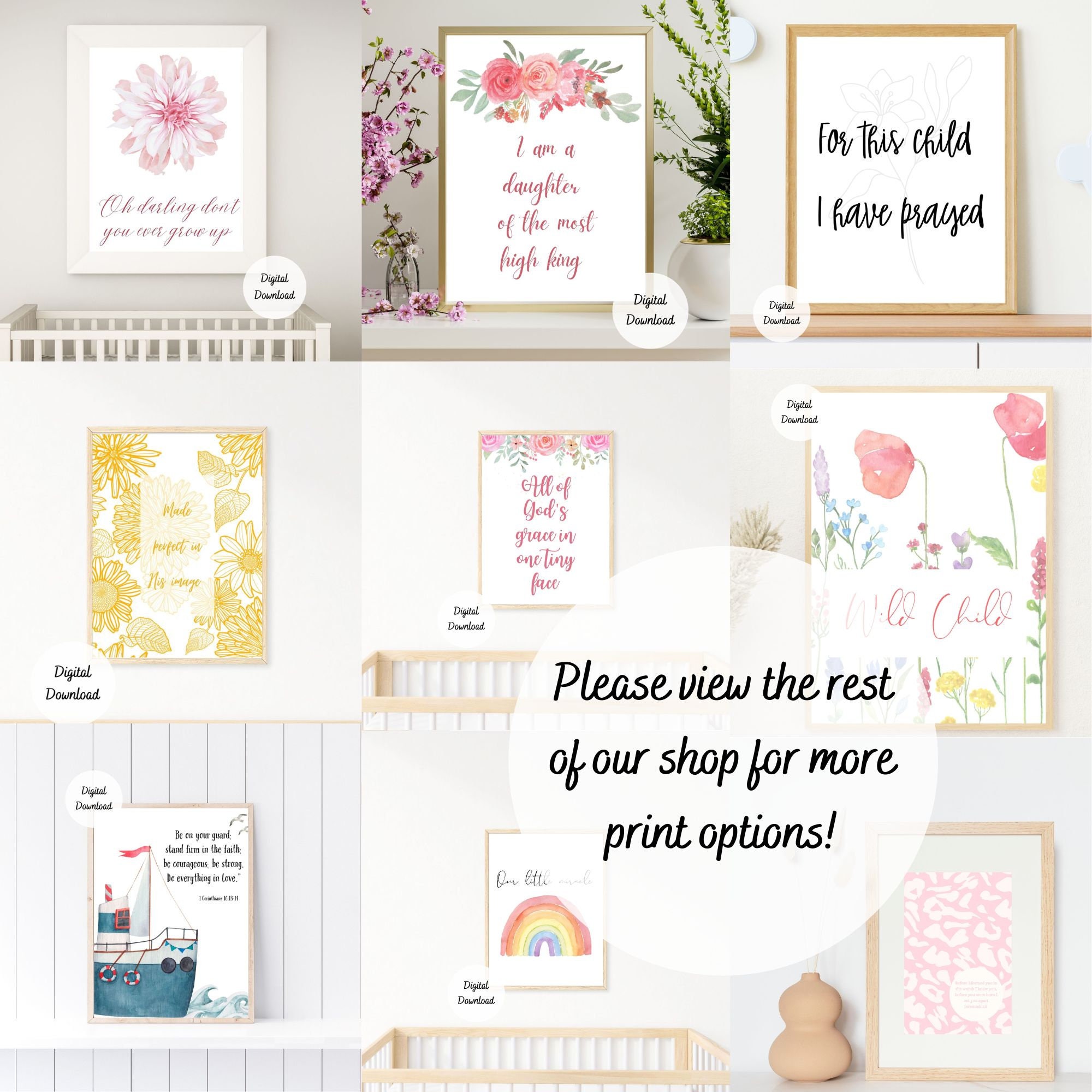 If He Dresses the Lillies With Beauty and Splendor - Jireh Lyrics Wall Art  - Matthew 6:28 Bible Verse - Baby Girl Floral Nursery Decoration - Etsy