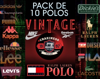 Pack de 10 Polos Vintage