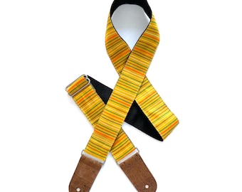 Vegan guitar strap, Gift for guitarists, Strong and durable, Suitable for bass and other heavy instruments, Handmade guitar band