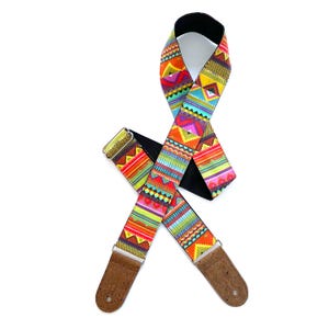 Vegan guitar strap, Gift for guitarists, Strong and durable, Suitable for bass and other heavy instruments, Handmade guitar band