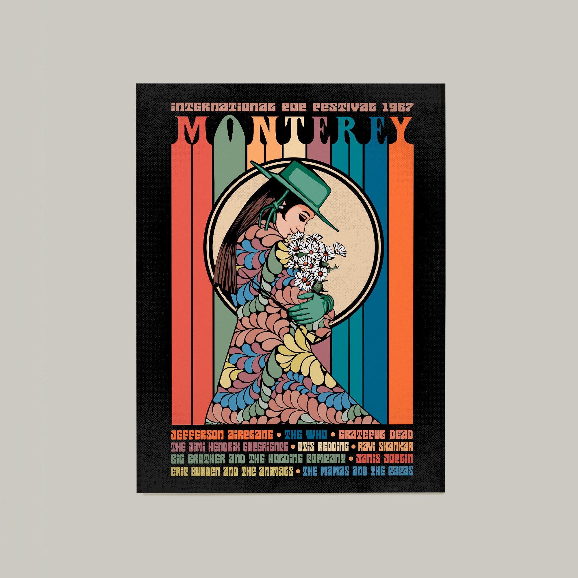 Monterey pop poster - Etsy 日本