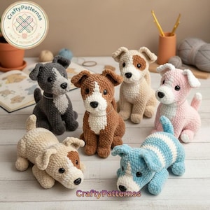 Crochet Doggie Pattern Amigurumi, Easy Amigurumi PDF