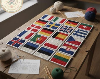 All  European Flags Crochet Patterns | (PDF Pattern)