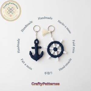 Schema portachiavi all'uncinetto, portachiavi amigurumi PDF, facile per principianti, download digitale