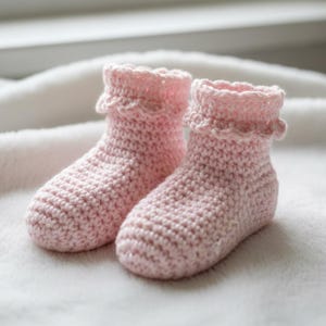 Tutorial de patrón de calcetines de bebé a crochet fáciles