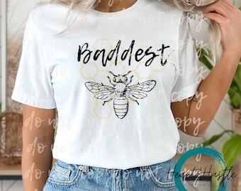 Baddest Bee PNG for Sublimation download