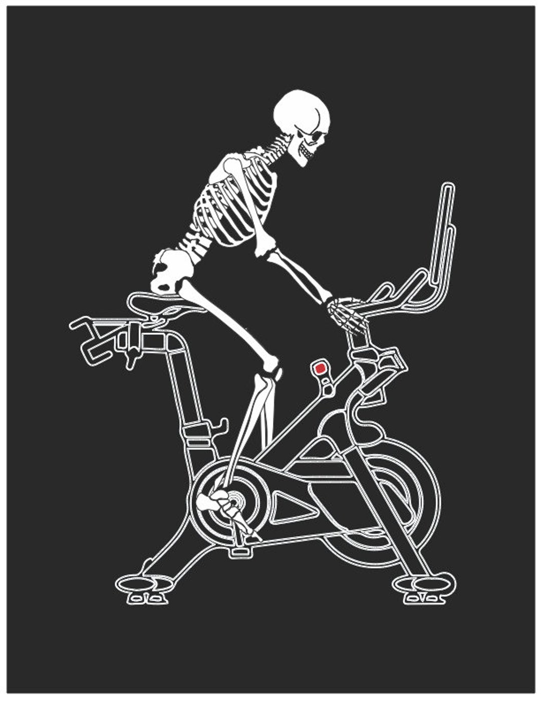 Skeleton on a Peloton SVG Digital Download - Etsy
