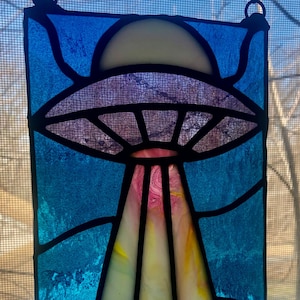 UFO Stained Glass Suncatcher Pattern