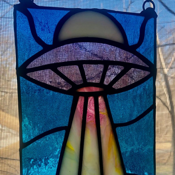 UFO Stained Glass Suncatcher Pattern