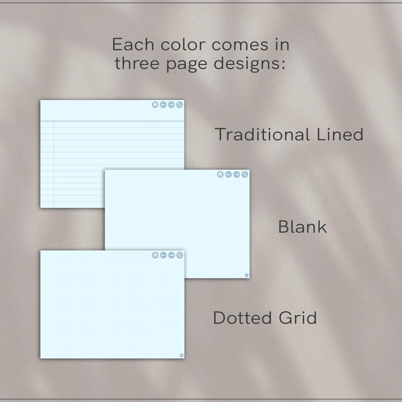 Pastel Blue Digital Flash Cards | iPad Flashcards for Goodnotes and ...