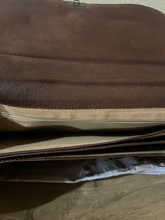 Genuine Leather Messenger, Satchel Bag, Laptop Vi… - image 5