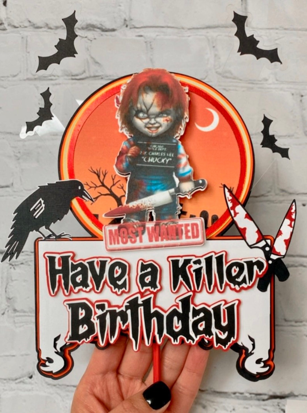 Chucky Cake Topper Chucky Doll Decor Scary Birthday Scary Etsy Chucky Cake Topper Chucky Doll Decor Scary Birthday Scary Etsy