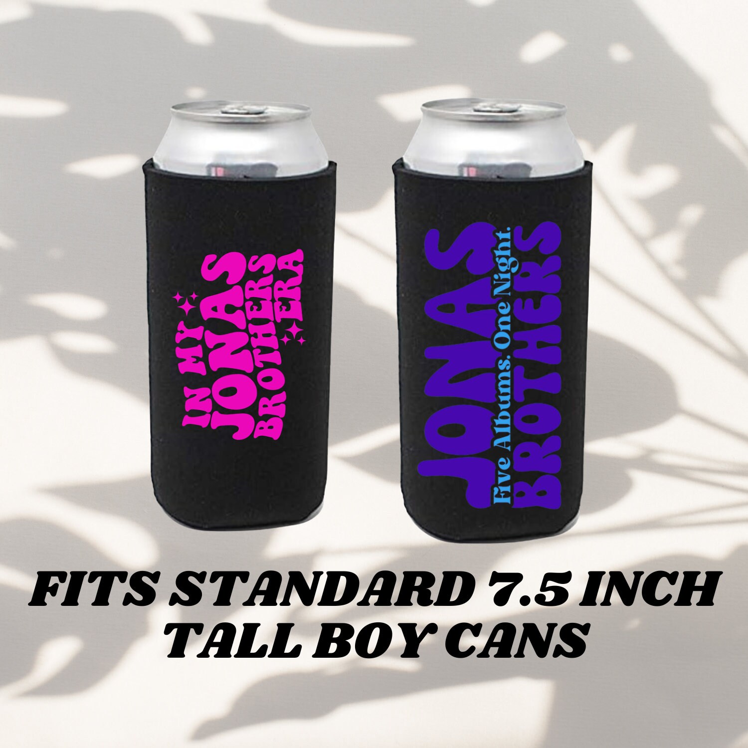 Tall Boy Can, Jonas Brothers Can Sleeve, Drink Holder Cozie, 2000s Pop  Music Fan Gift, Jonas Brothers Era Tour, Jonas Concert, Retro Wavy, 