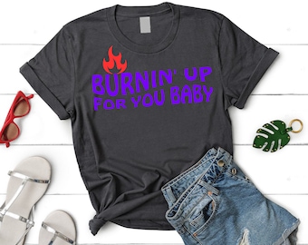 Burnin Up Tshirt, Jobros Concert Tshirt, Lyrics, Gift for her, Handmade shirt